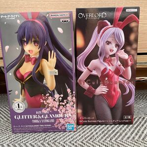 【発送11月3日以降】未開封フィギュア2点セット、デートアライブ 夜刀神十香、オーバーロード シャルティア