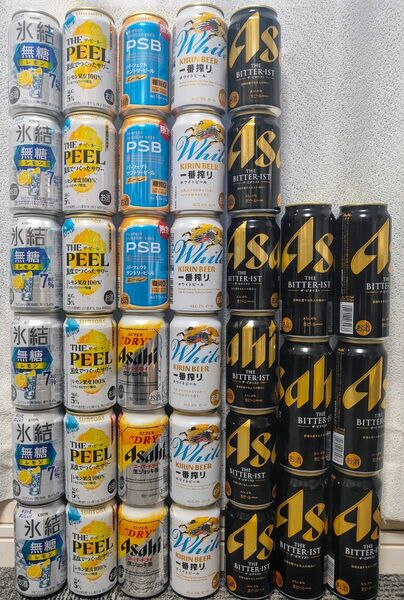 ビタリスト 一番搾り ホワイト スーパードライ PSB THE PEEL 氷結 無糖 アサヒ ドライゼロ まとめ売り 39本