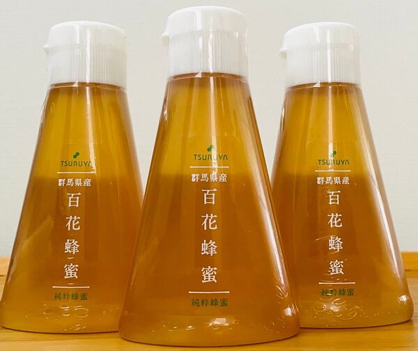 国産 百花蜂蜜 純粋蜂蜜 群馬県産 200g 3本 ツルヤ TSURUYA 送料無料