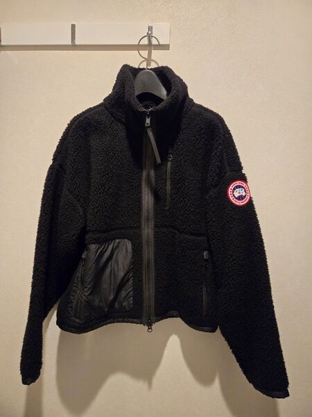 CANADA GOOSE ブラックレーベル シェルパフリース ジャケット XS 黒
