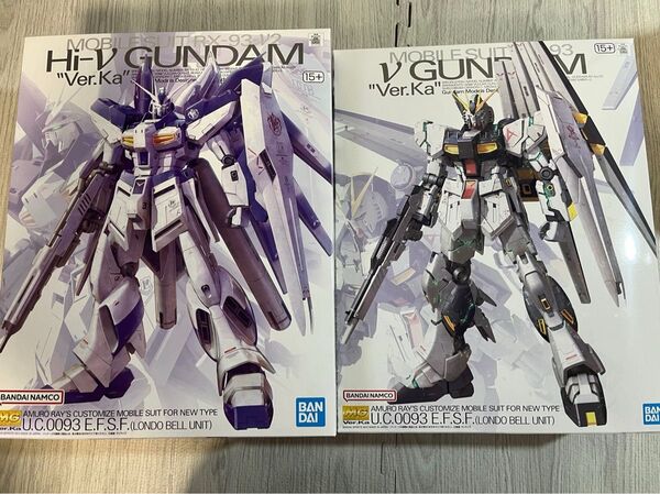新品未開封 MG νガンダム Ver Kaと MG Hi-νガンダム Ver Kaの2体セット
