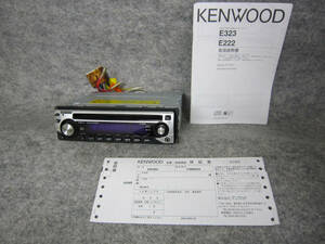 Kenwood E323SU Kenwood CD player 1DIN manual attaching 