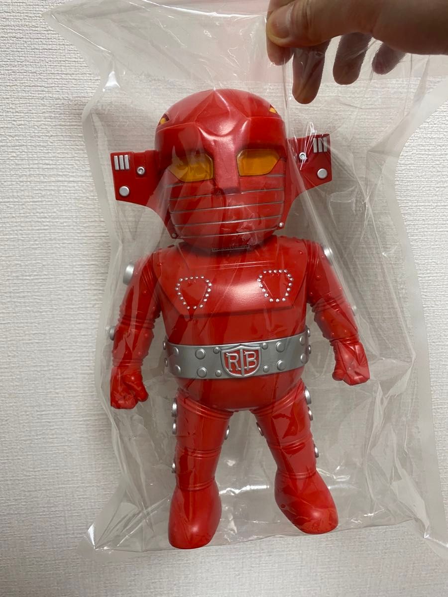 45cm 新品 スーパーロボット レッドバロン　ソフビ ポピー ジャンボ 60cm スーパーロボット レッドバロン 限定版 特別カラー ポピー