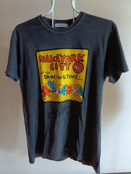 【NAKA YORK CITY×JOHNBULL】古着 コラボレーションTシャツ Lサイズ ジョンブル ナカヨークシティ