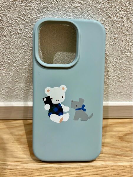 familiar iPhoneケース iPhone13Pro 14Pro ブルー