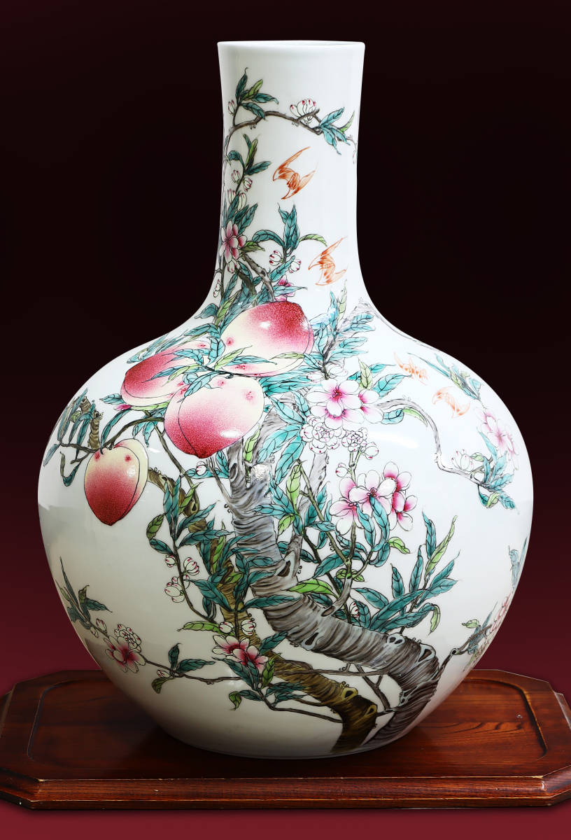 中国歴代陶磁器名品 CT-09 青花雲海巨龍大瓶 清雍正年製(1723~35年