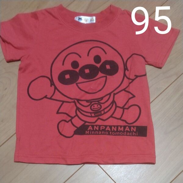 アンパンマン Tシャツ 95サイズ レッド