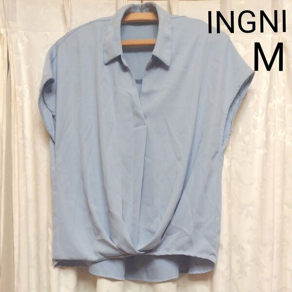 INGNI フレンチスリーブ プルオーバー シャツブラウス トップス M