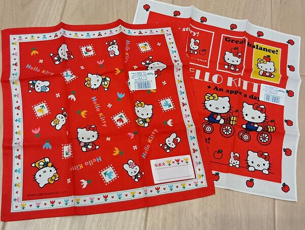 サンリオ ハンカチ ハローキティ レトロ風 ハローキティ HALLO KITTY キティちゃん SANRIO