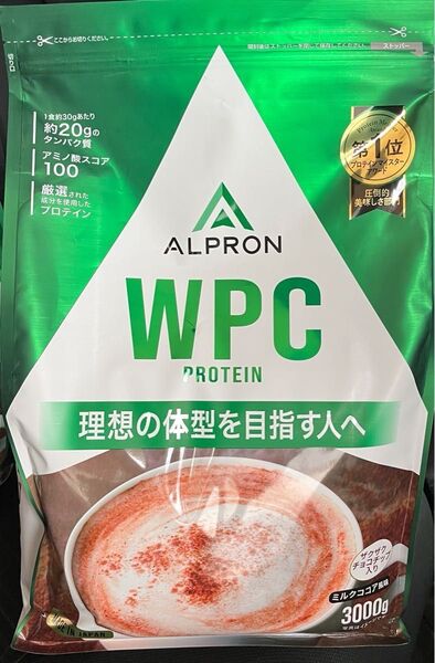 【未開封新品】ホエイプロテイン ALPRON アルプロン チョコチップ入り ミルクココア風味 3kg WPC
