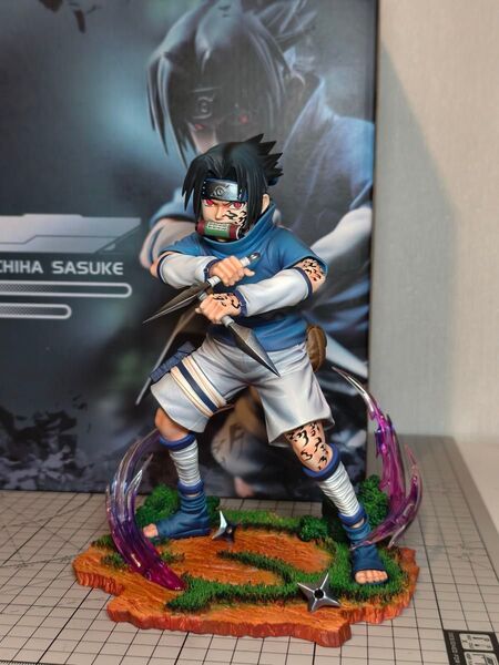 NARUTO ナルト うちはサスケ フィギュア 呪印発動 実物写真 自宅発送