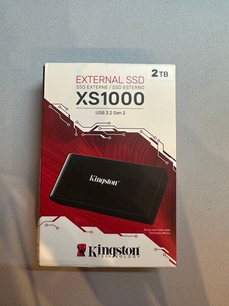 新品未開封 Kingston 外付け SSD XS1000 2TB USB3.2