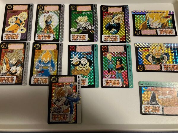 ドラゴンボール カードダス 当時物 キラ 12枚 まとめ売り 孫悟空 ベジータ トランクス 人造人間 プリズム