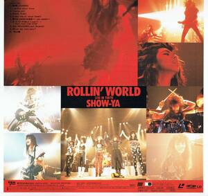 LD　レーザーディスク　ROLLIN' WORLD LIVE IN TOKYO　SHOW-YA