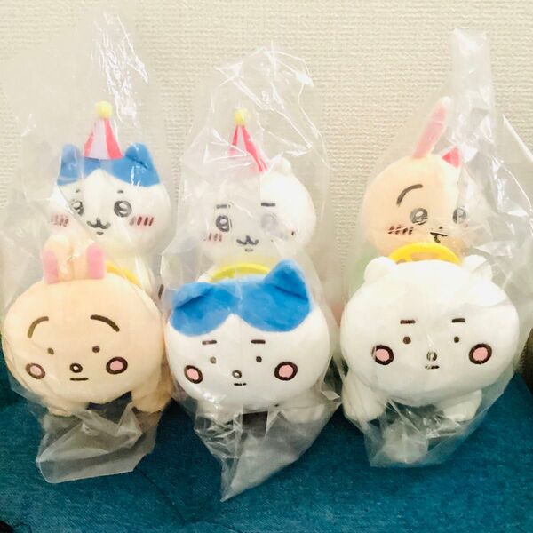 【新品未開封】ちいかわらんど ぴーぽぽぬいぐるみ ちいかわ ハチワレ うさぎ 3点セット マスコットセット ぬいぐるみ マスコット