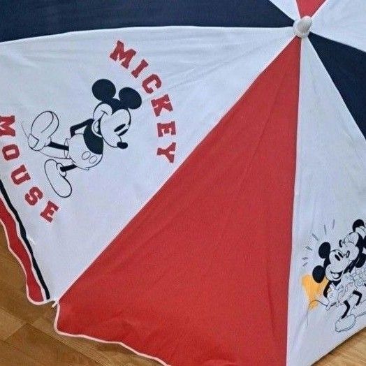 ディズニー ミッキー・ミニー ビーチパラソル レジャー 海水浴 アウトドア