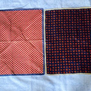 浅草江戸千代紙 いせ辰 鳥文様 紋様 大判ハンカチ