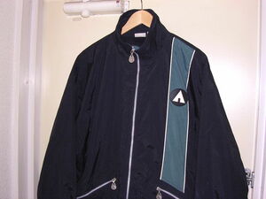 90s 00s エアウォーク AIRWALK 裏フリース ナイロンジャケット M 黒 vintage old