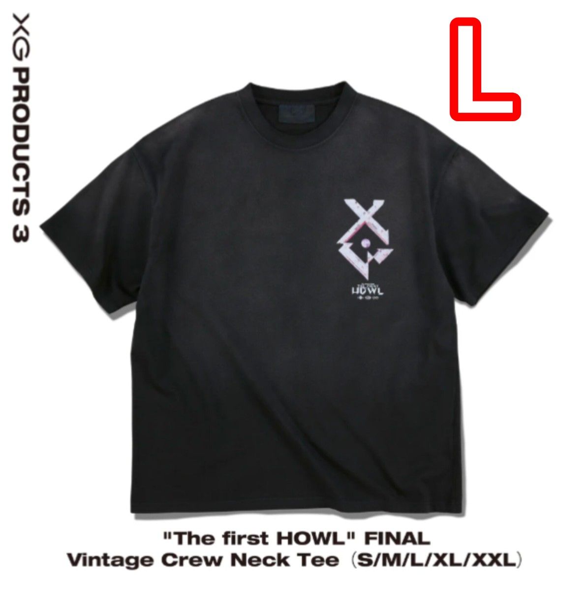 HANA ロゴ Tシャツ M 黒 新品・未開封 HANA ハナ ロゴ Tシャツ Lサイズ BMSG 公式 ノノガ