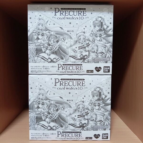 新品未開封 プリキュアカードウエハース10 BOX 箱売り 20個入り×2箱 プリキュアウエハース 大量まとめ売り 描き下ろし