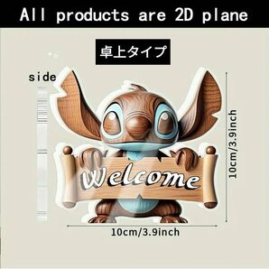ディズニー 2Dアクリルデスクトップスタチュー - スティッチ