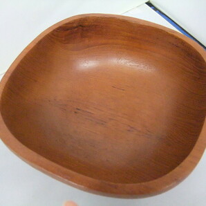 天然木 ウレタン塗装  角型 サラダボール 菓子鉢  小物入れなどの画像3
