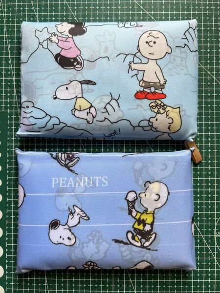 在庫処分!二枚セット!新品 大容量 折り畳み可愛い頑丈エコバッグ