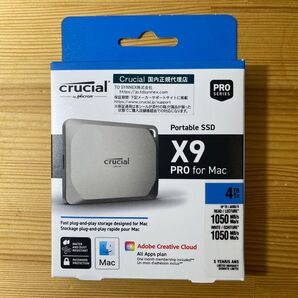 Crucial X9 PRO for Mac Portable SSD 4TB ポータブル 外付けSSD