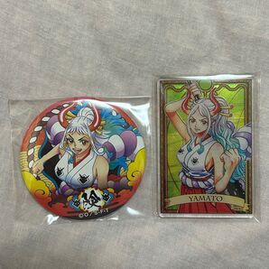 ワンピース 輩缶バッジ 輩缶バッチ WORLD ステータスカードコレクション ヤマト