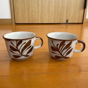 《美品》INDEPENDENCE STONEWARE インディペンデンスストーンウェア マグ スープ ペアカップ 2点セット