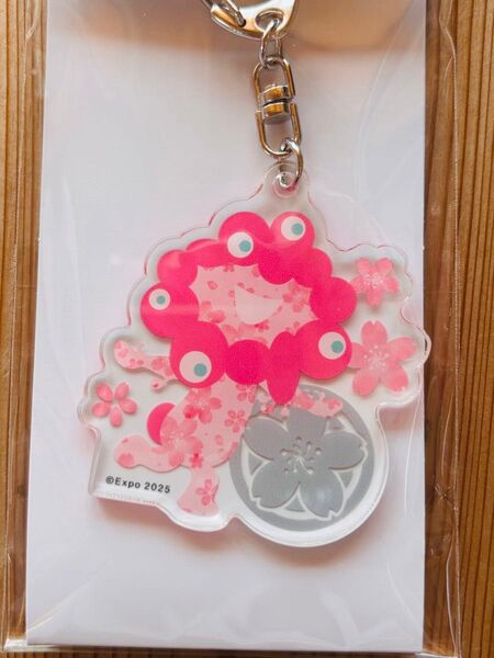 新品未開封 万博会場限定 日本製 ミャクミャク キーホルダー 桜 さくら ピンク アクリルキーホルダー EXPO2025 大阪関西