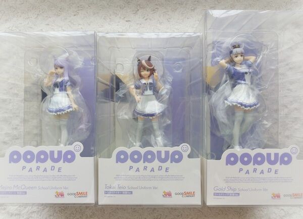 POP UP PARADE ウマ娘制服ver. フィギュア ◆ トウカイテイオー,ゴールドシップ,メジロマックイーン ◆3体セット