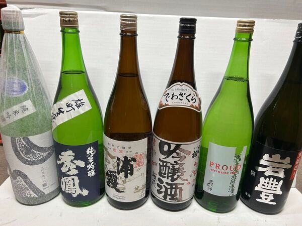 【一升瓶】日本酒6本セット!値下げ不可