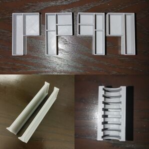 ミニ四駆 ポータブルピット蓋収納 3点セット グレー