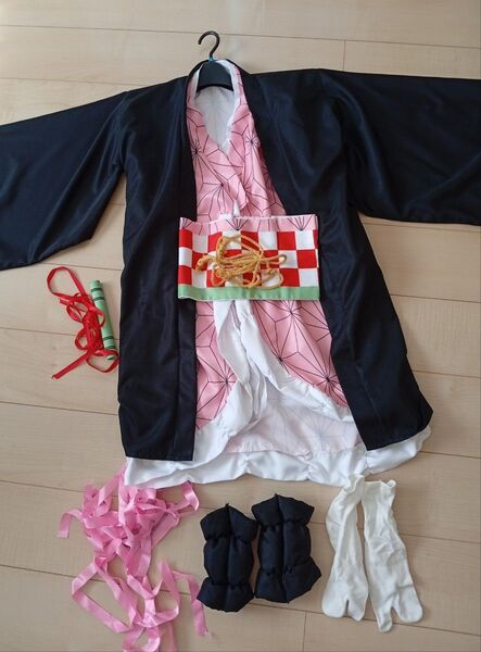 鬼滅の刃 ねずこ コスプレ 120サイズ 小学生低学年 美品
