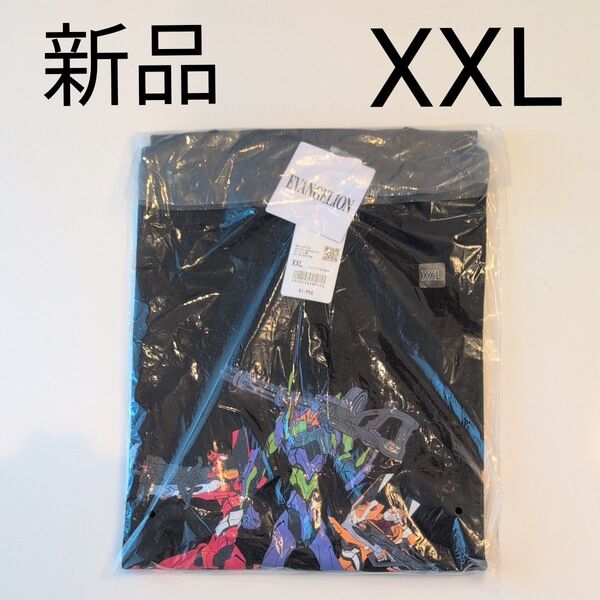 ユニクロ UT エヴァンゲリオンTシャツ XXL ブラック 新品 未使用 綿100% UNIQLO 半袖