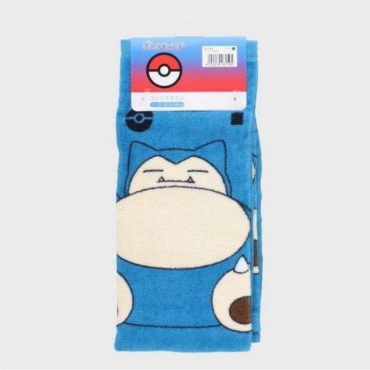 ポケモンフェイスタオル■カビゴン■34×80㎝新品タグ取り外しなし綿100%吸水