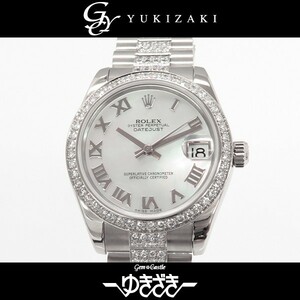 Rolex ROLEX Datejust Bezel Breath Diamond 178286NR White Roman Dial Used Watch Ladies, Datejust, for women, Body