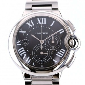 カルティエ Cartier バロンブルー クロノグラフ W6920025 ブラック文字盤 中古 腕時計 メンズ