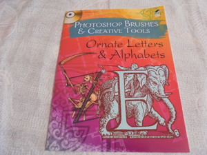  foreign book Photoshop Brushes & Creative Tools CD rom brilliant . alphabet 