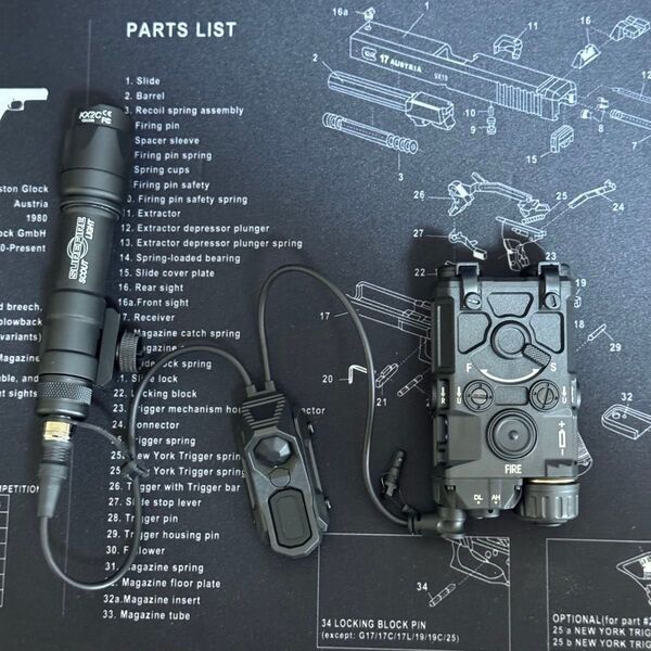 EOTech OGL SUREFIRE M600 ダブルコントロールスイッチセット CO2ガスガン PEQ NGAL MAWL