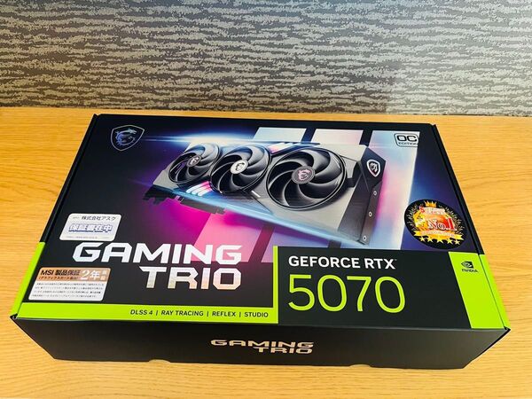 新品未開封 MSI GEFORCE RTX 5070 GAMING TRIO