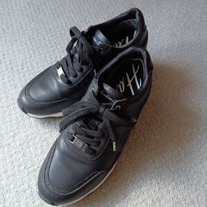Hawkins Sport ブラックスニーカー 厚底 レディース 24㎝