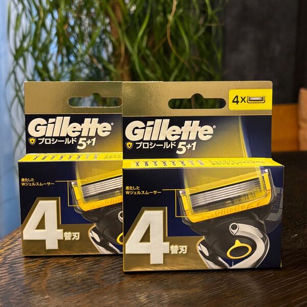 Gillette ジレット プロシールド 5+1 4替刃【新品 未開封 2箱】