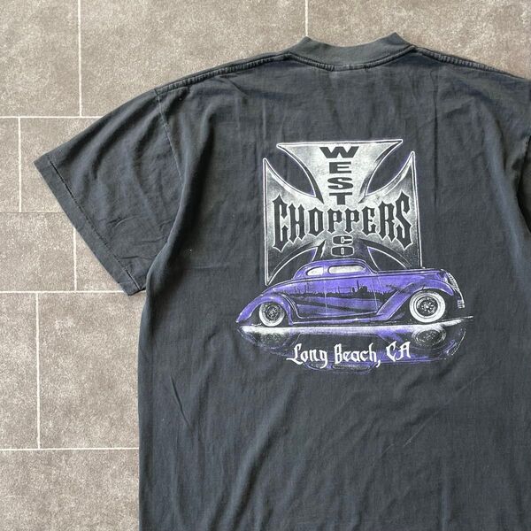 West Coast Choppers ウエストコーストチョッパーズ S/S フェード Tシャツ ブラック XL