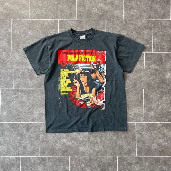 PLUP FICTION パルプフィクション S/S Movie Tシャツ フェードブラック Lタランティーノ