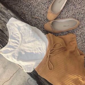 LI HUA コットンシルク リブニット ショートパンツ メゾンドリーファー