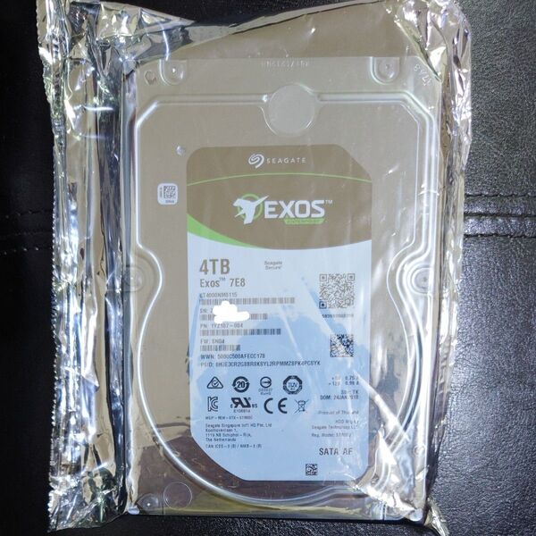 新品未使用 シーゲイト Seagate 4TB 3.5インチ st4000nm0115 HDD ハードディスク