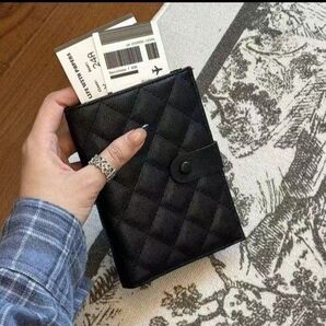 パスポートケース スキミング防止 1冊収納 おしゃれ パスポートカバー 可愛い 軽量 航空券入れ ペンクリップ付き