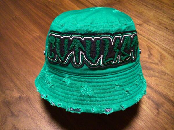 CVTVLIST DAMAGED BUKET HAT”GREEN“カタリスト ダメージ バケットハット”グリーン”キャップ 帽子